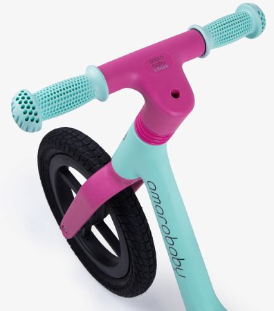 Amarobaby Двухколесный беговел Splash / цвет бирюзовый, розовый