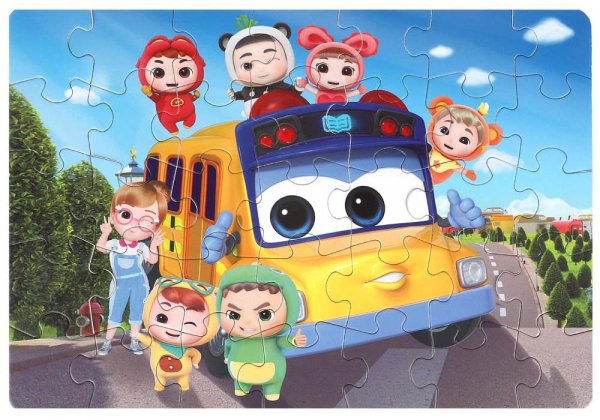Умные игры Макси-пазл "Gogo Bus"