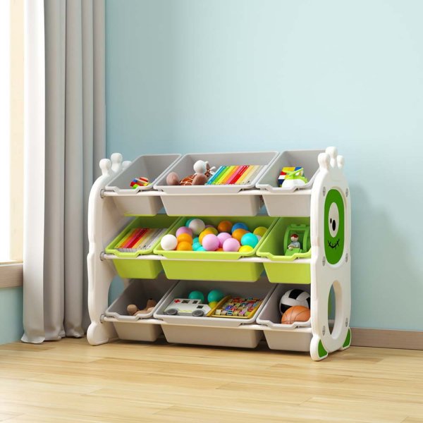 Pituso Стеллаж для игрушек Funny, с ящиками / цвет Green (лайм)