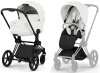 Коляска 2в1 CYBEX Priam Style Matt Black + спальный блок (Off White)
