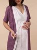 Hunny mammy Комплект для беременных и кормящих 04220, размер 170,176- 92-98 / цвет винный-молочный