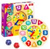 Игра деревянная Bondibon ИЗУЧАЕМ ВРЕМЯ, BOX 4x23x24,2 см.