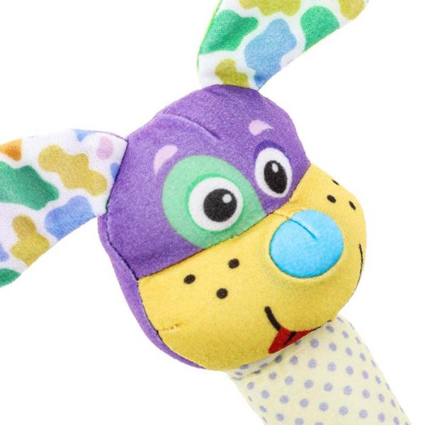 Умка Текстильная игрушка-погремушка с пищалкой «Собачка»