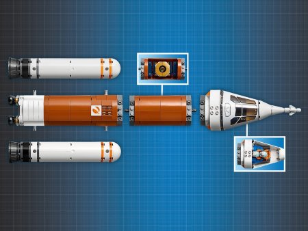 Lego конструктор  Город Ракета для запуска в далекий космос и пульт управления запуском 60228Х