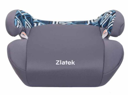 Zlatek Бустер для детей "Raft" мозаик (22-36 кг) / цвет серый + принт