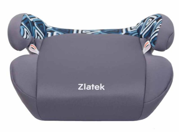 Zlatek Бустер для детей "Raft" мозаик (22-36 кг) / цвет серый + принт