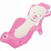 Ok baby горка для ванны buddy мишка / цвет розовый 66					