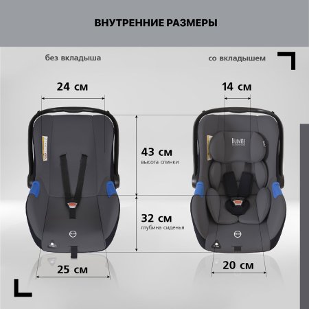 Nuovita Автокресло Maczione N0-1 / цвет Grafite/Графит