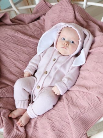 Olivia Knits Комбинезон с капюшоном "Зайка"