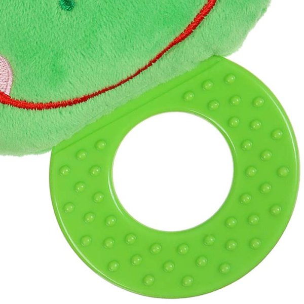 Крошка Я Погремушка мягкая с прорезывателем «Лягушонок»