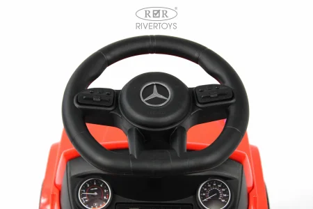 Rivertoys Толокар Mercedes-Benz GL63, с ручкой / цвет красный