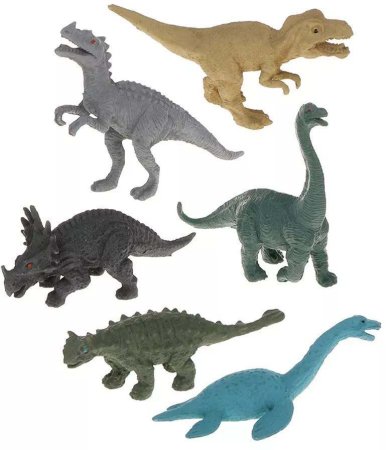 Наша игрушка Автотрек с машинкой и динозаврами, 96 деталей