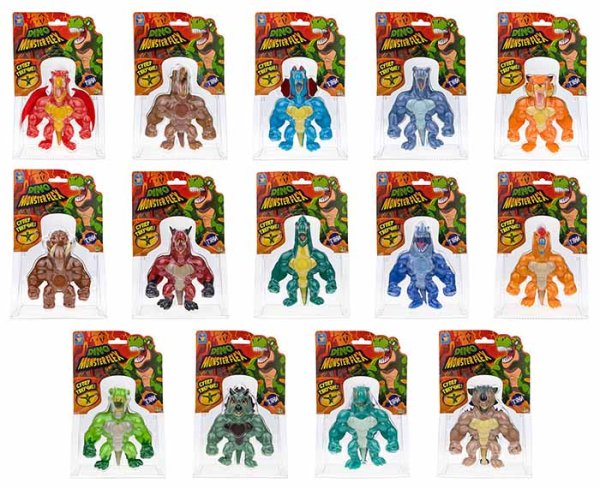 1Toy Тянущаяся фигурка Monster Flex Dino, 14 см