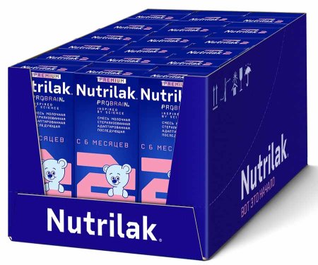 Nutrilak Смесь молочная стерилизованная адаптированная Premium 2, 200 мл