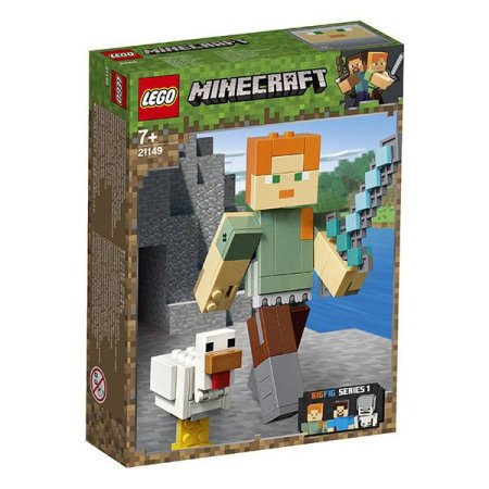 Lego Minecraft Большие фигурки Minecraft, Алекс с цыплёнком