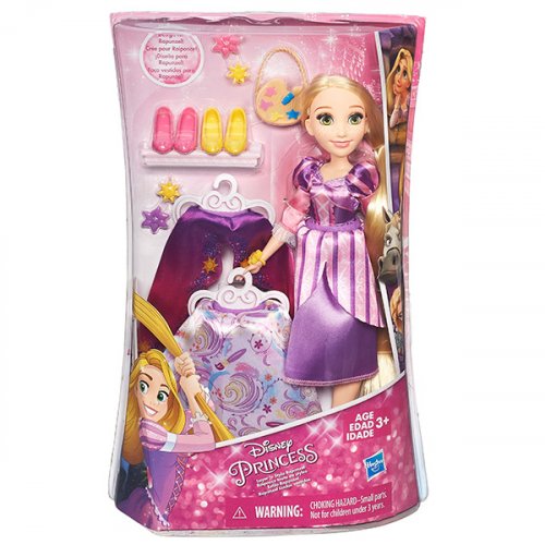 Hasbro Disney Princess Модная кукла Принцесса в  платье со сменными юбками (Рапунцель или Золушка)