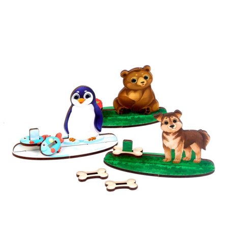 Лесная мастерская Сортер Кто что ест / разноцветный