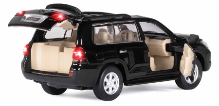 Автопанорама Инерционная металлическая машинка Lexus LX570 / цвет черный