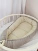 Babyedel Матрас "Гнёздышко", вельвет / цвет серый-лен