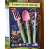Constructive Eating Набор из трех столовых приборов  розовый