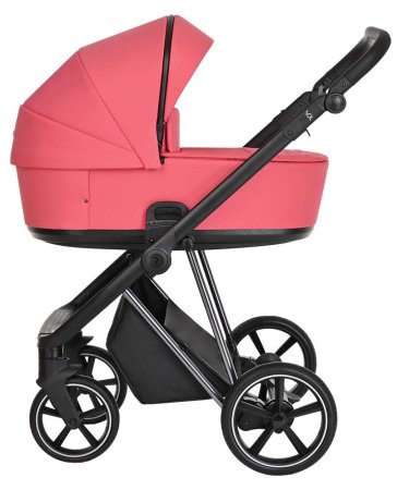 Roan Коляска 2 в 1 Sol Luxury / цвет Viva Magenta (розовый, рама никель, ручка черная)