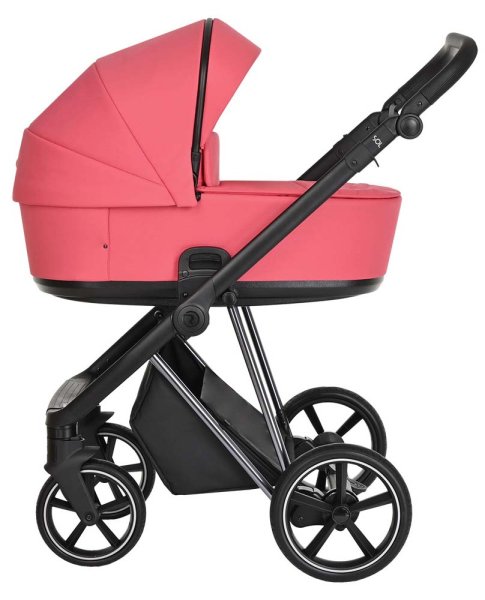 Roan Коляска 2 в 1 Sol Luxury / цвет Viva Magenta (розовый, рама никель, ручка черная)