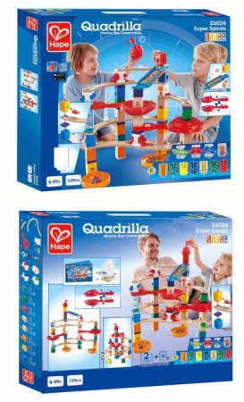 Hape Конструктор лабиринт "Супер спираль" с шариком и ксилофоном, 129 элементов