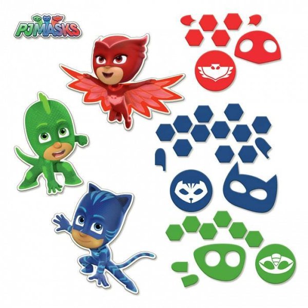 игрушка PJ Masks 3D-аппликация "Отважные друзья" 25х18см