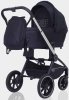 MowBaby Коляска 3 в 1 Zoom PU / цвет Silver Black (черный, рама серебро)