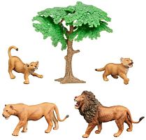 Паремо Фигурки из серии "Мир диких животных": Семья львов, 5 предметов					