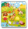 BertToys Интерактивная развивающая игрушка для детей ПазлТач "Животные фермы" говорящий пазл