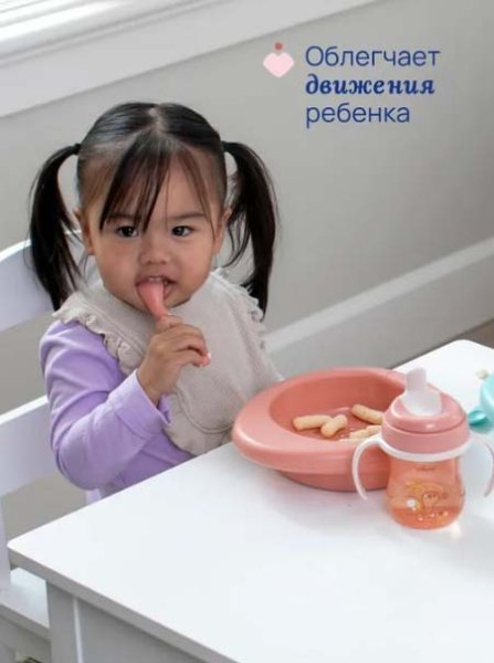 Chicco Ложка Babys First Spoon, 8+ месяцев / цвет розовый