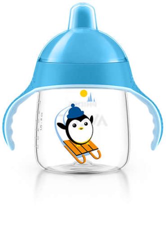 Avent Чашка поильник, 260 мл, с 12 месяцев до 3 лет, голубой, артикул: SCF753/05