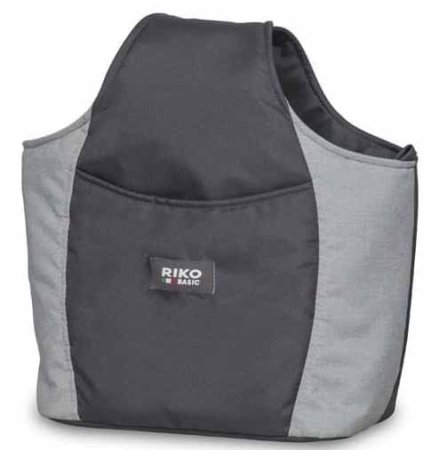 Riko Basic Коляска 2 в 1 для двойни Saxo / цвет 02 серый-чёрный