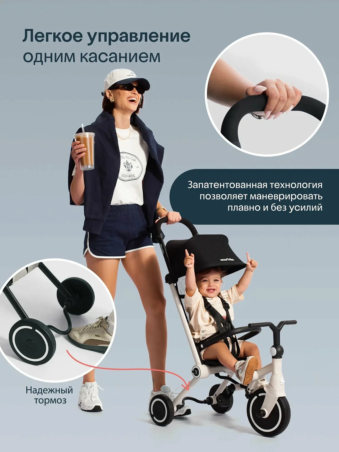 Трехколесный складной велосипед SmarTrike Wonder