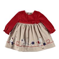 Mayoral Платье для девочки / возраст 4-6 месяцев / цвет бордовый