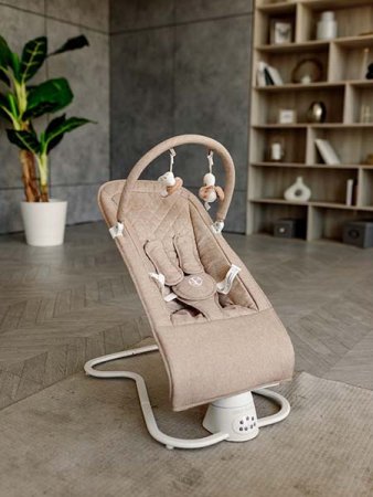 AmaroBaby Электрокачели Happy Swing / цвет бежевый
