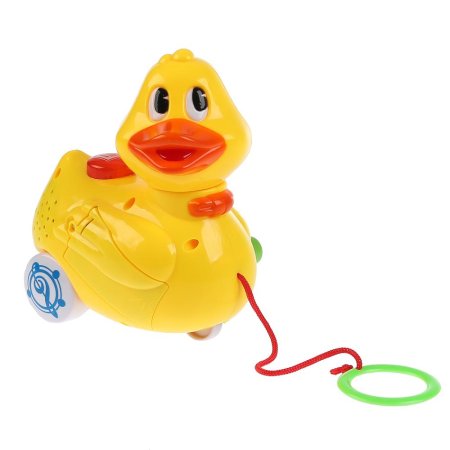 Умка Развивающая игрушка Музыкальная уточка-каталка 299599 / цвет желтый