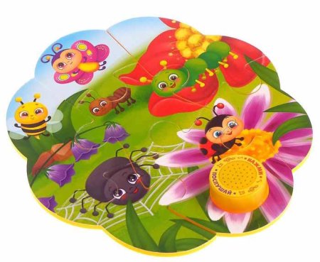 Puzzle Time Пазл с музыкальным чипом "Мои первые слова"