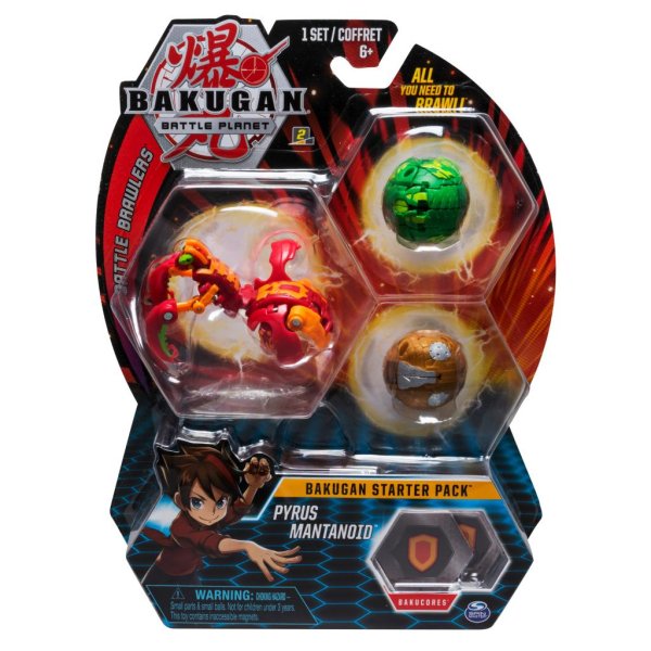 игрушка Spin master стартовый игровой набор bakugan (3 бакугана) / разноцветный