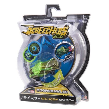 игрушка Screechers Wild Дикие Скричеры. Машинка-трансформер Думкролер л1