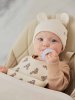 Happy Baby Нагрудный фартук силиконовый Bears / цвет бежевый