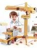 Деревянная игрушка "Большой подъемный кран", 8 предметов