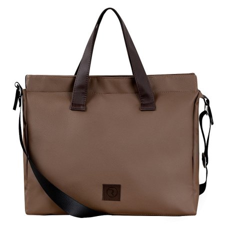 ROAN Коляска 2 в1 Esso короб + прогулка leather/Camel/Black/руч.Тем.коричневый(2 места) 