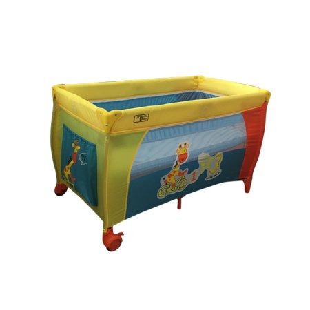 Детский прямоугольный манеж Urban Baby Multi: Zoo / 2 уровня / желтый