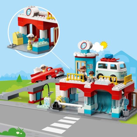 LEGO DUPLO Конструктор "Гараж и автомойка", 112 деталей