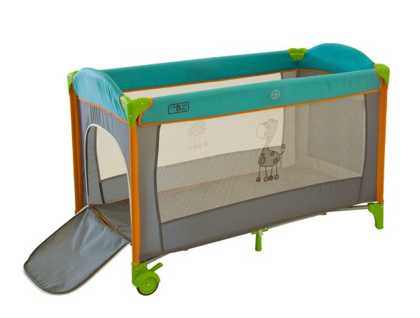 детские Детский прямоугольный манеж Urban Baby ChildHood: Gray / жирафик