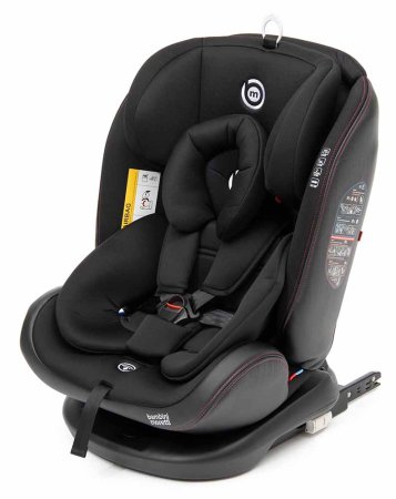 Bambini Moretti Детское автокресло ST-3 (0-36 кг) / цвет черный с красной строчкой