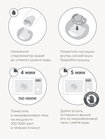 Happy baby  Соска-пустышка латексная, вишня, 6-12м /цвет light gray 13042