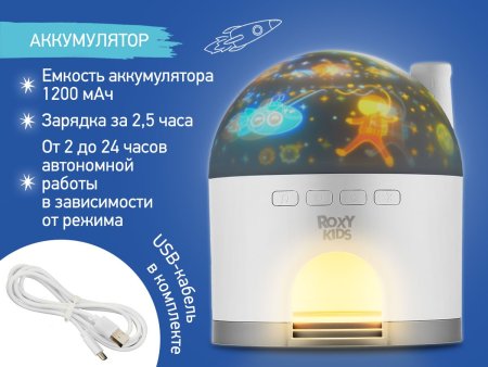 Roxy-kids Ночник-проектор "Снежный домик"